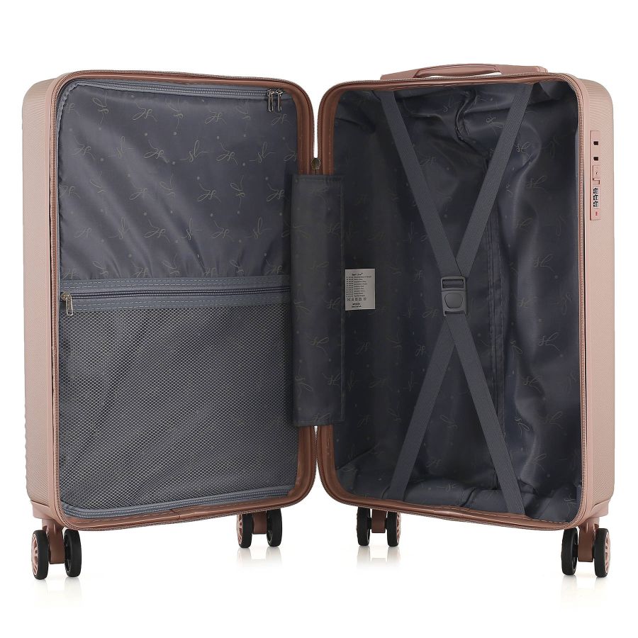 Чемодан маленький Semi Line T5758-2 ABS-пластик 20 дюймов 40 л Rose