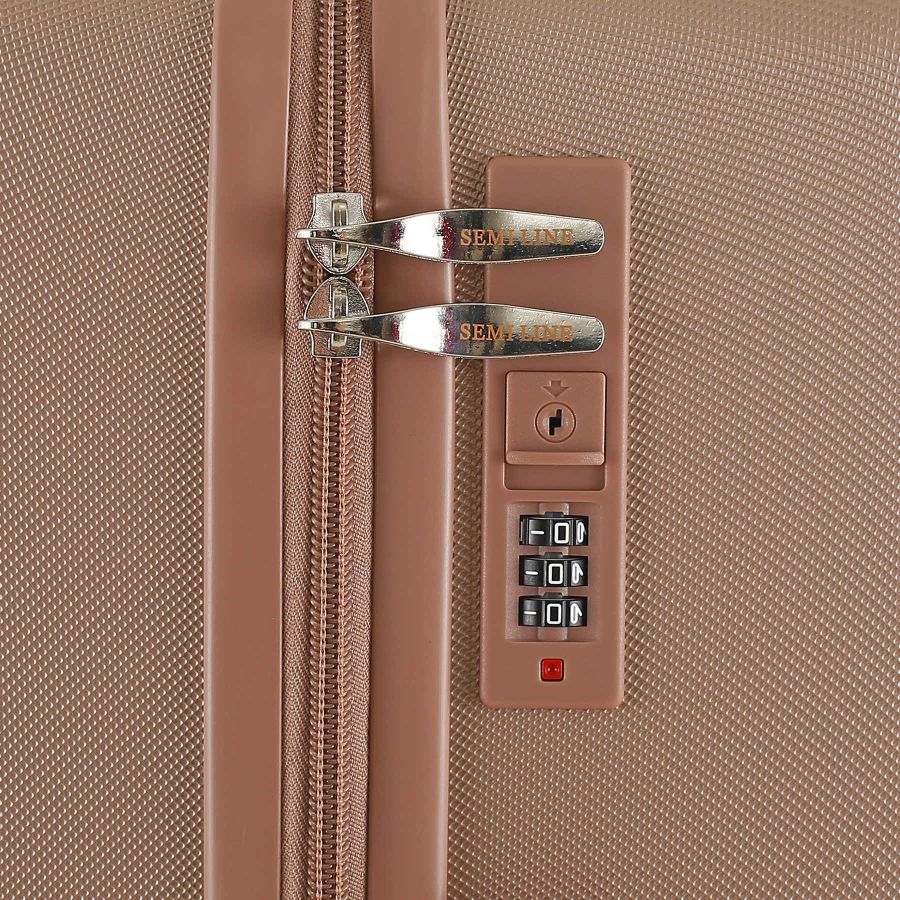Чемодан маленький Semi Line T5758-2 ABS-пластик 20 дюймов 40 л Rose