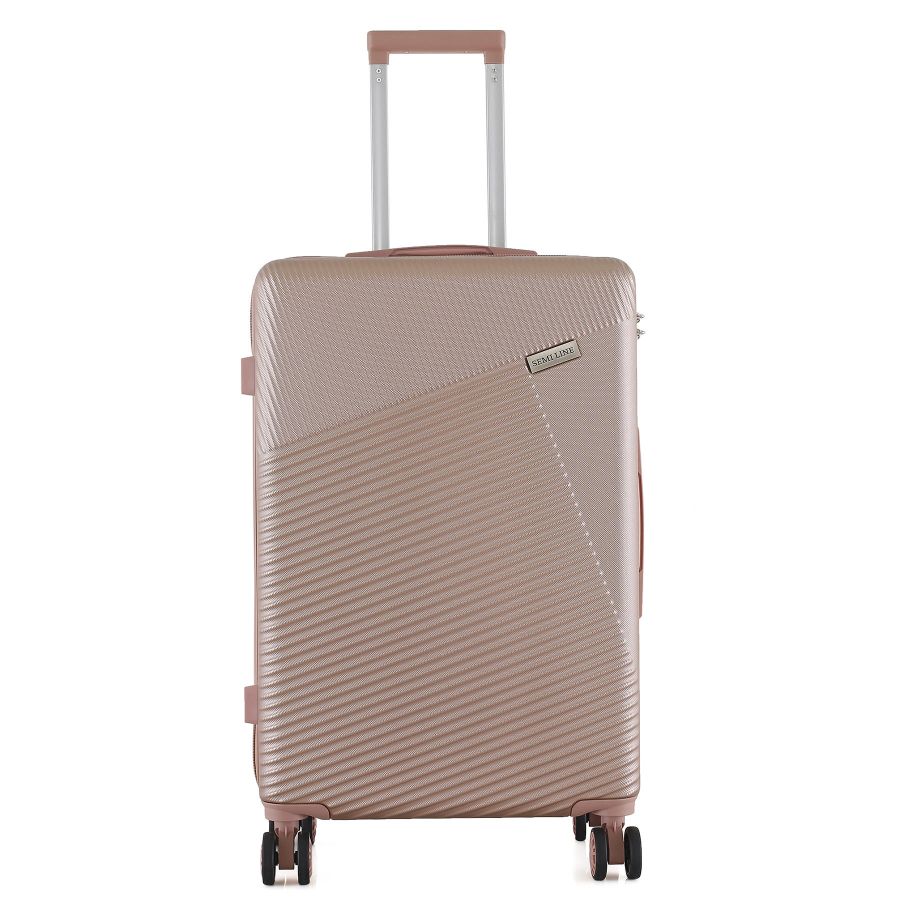 Чемодан средний Semi Line T5758-3 ABS-пластик 24 дюйма 66 л Rose