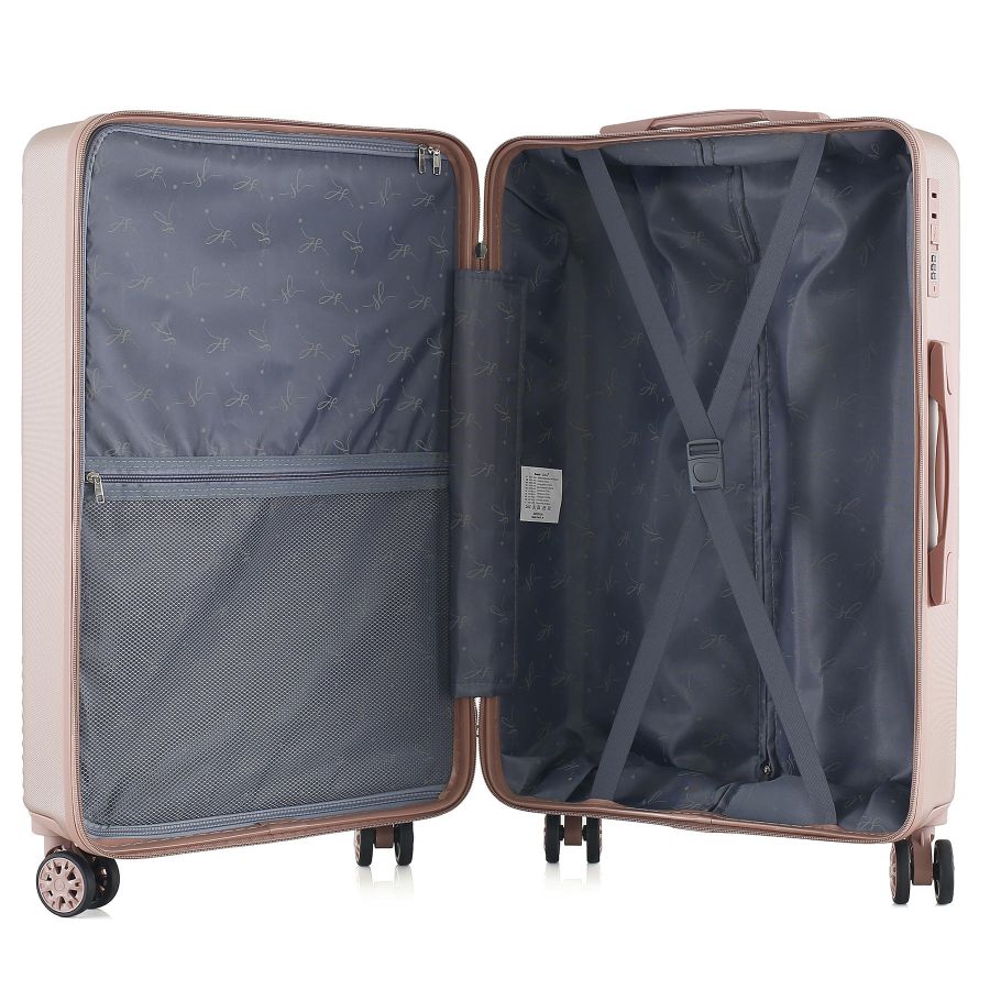 Чемодан средний Semi Line T5758-3 ABS-пластик 24 дюйма 66 л Rose
