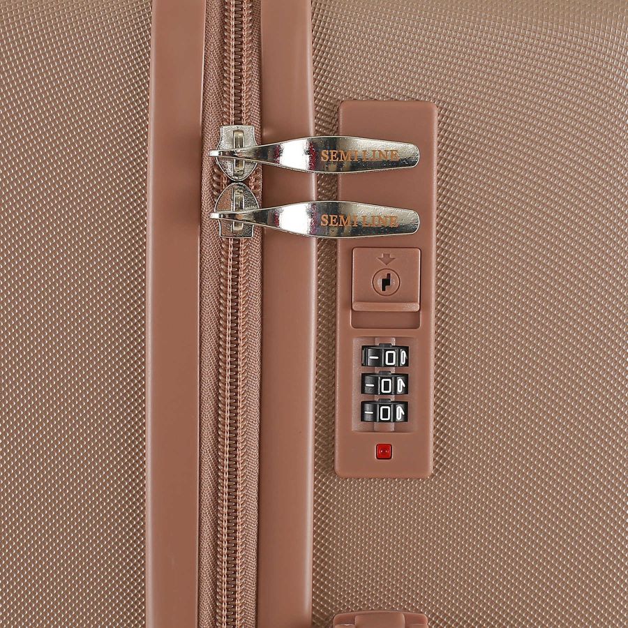 Чемодан большой Semi Line T5758-4 ABS-пластик 28 дюймов 101 л Rose