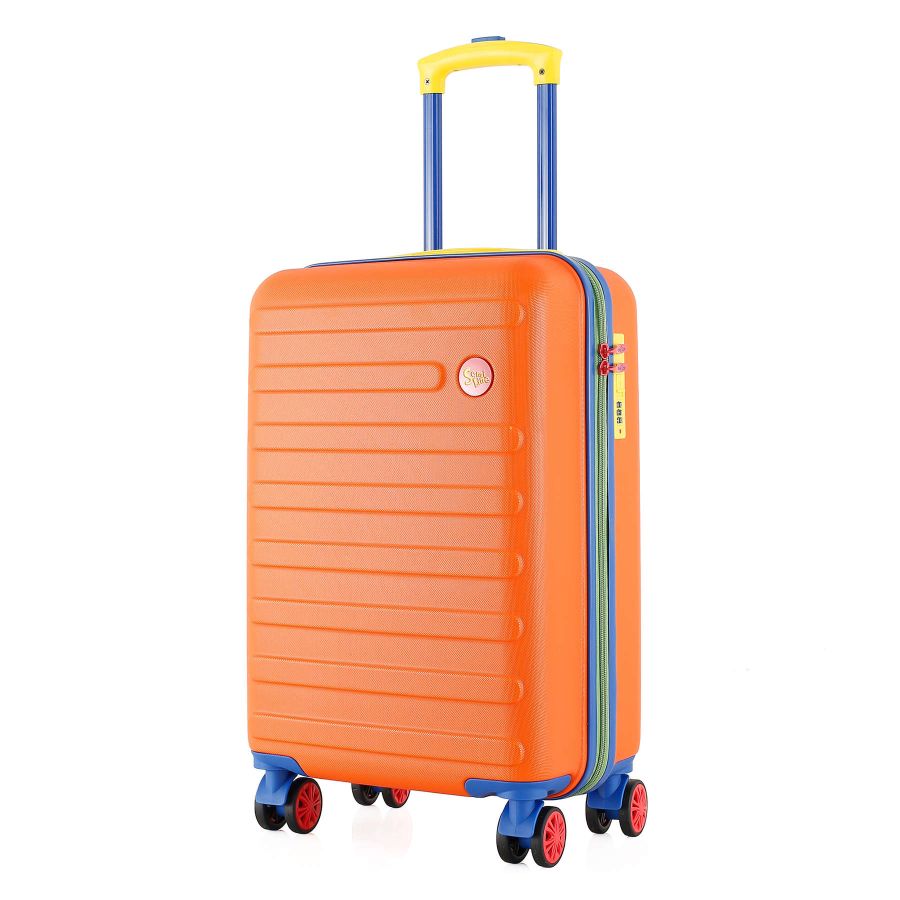 Чемодан маленький Semi Line T5843-1 ABS-пластик 20 дюймов 38.5 л для ручной клади Оранжевый