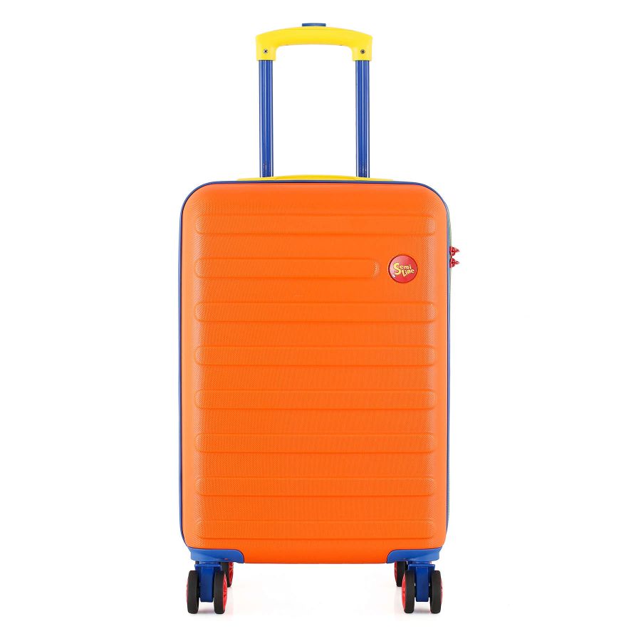 Чемодан маленький Semi Line T5843-1 ABS-пластик 20 дюймов 38.5 л для ручной клади Оранжевый