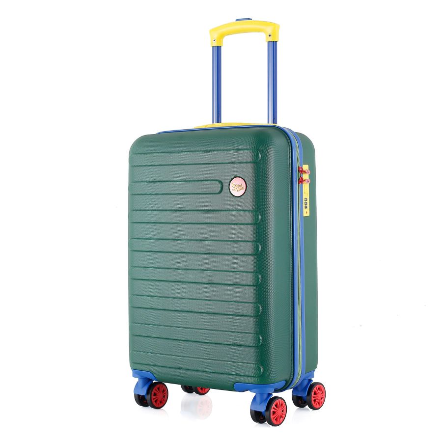 Чемодан маленький Semi Line T5846-1 ABS-пластик 20 дюймов 38.5 л для ручной клади Зелёный