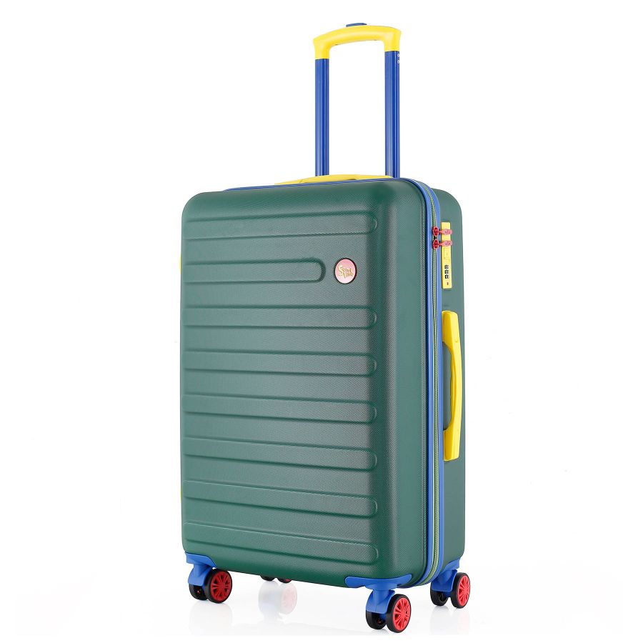 Чемодан средний Semi Line T5846-2 ABS-пластик 24 дюйма 63 л Зелёный