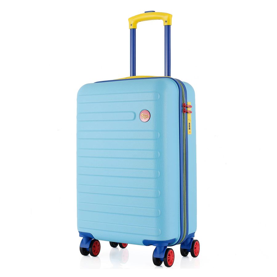 Чемодан маленький Semi Line T5844-1 ABS-пластик 20 дюймов 38.5 л для ручной клади Голубой