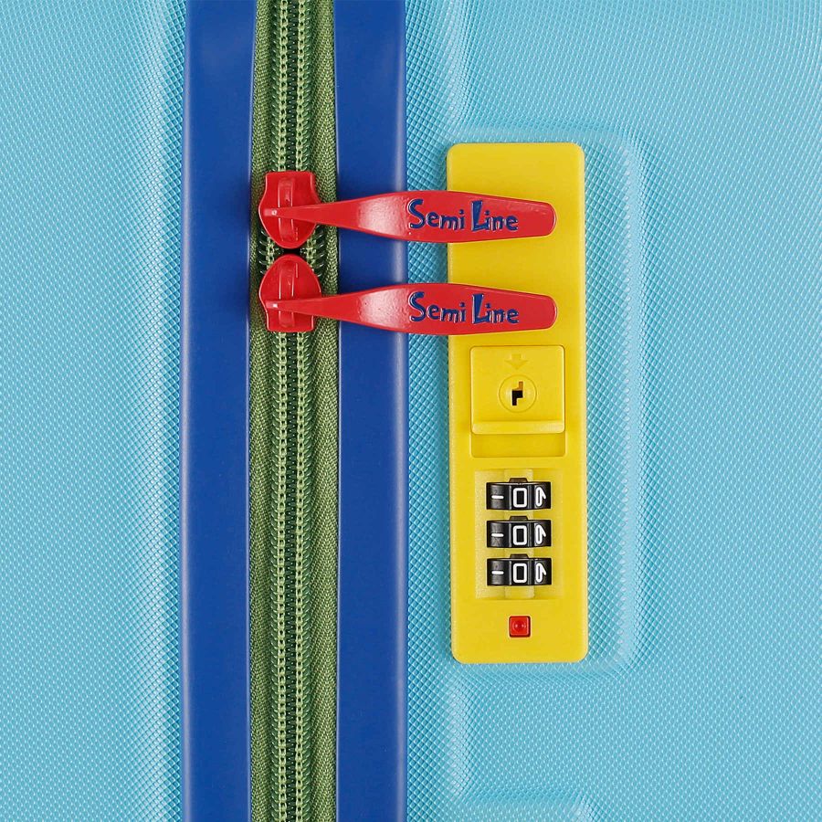 Чемодан средний Semi Line T5844-2 ABS-пластик 24 дюйма 63 л Голубой