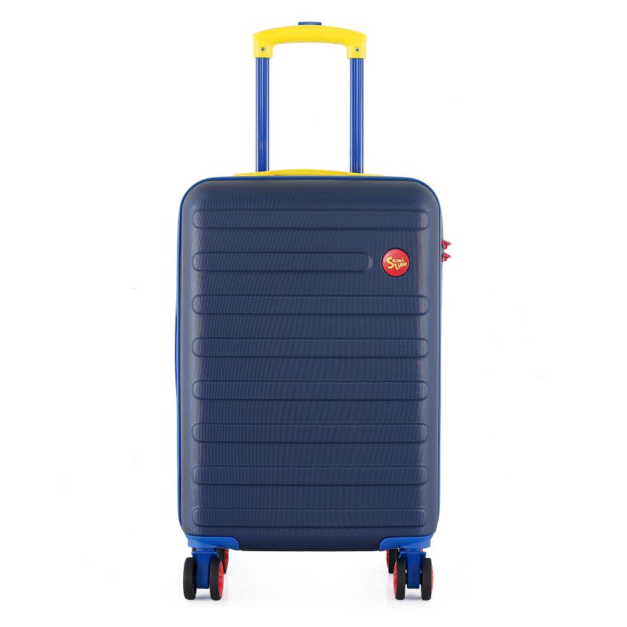 Чемодан маленький Semi Line T5847-1 ABS-пластик 20 дюймов 38.5 л для ручной клади Синий