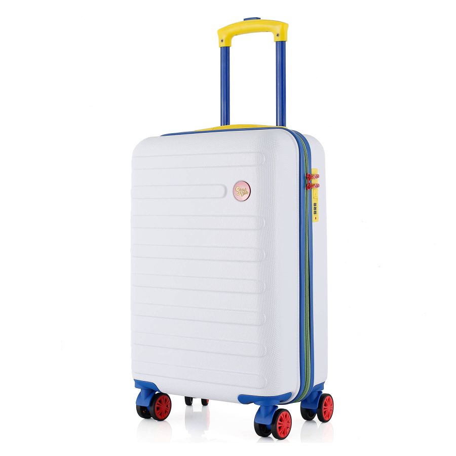 Чемодан маленький Semi Line T5842-1 ABS-пластик 20 дюймов 38.5 л для ручной клади Белый