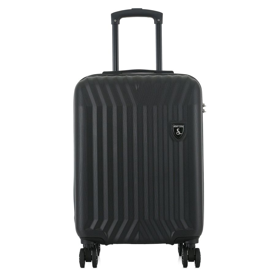 Чемодан маленький Semi Line T5984-3 ABS-пластик 20 дюймов 42 л для ручной клади Чёрный