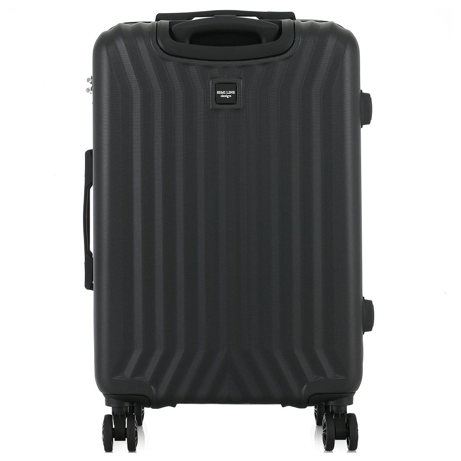 Чемодан средний Semi Line T5985-4 ABS-пластик 24 дюйма 69 л Черный