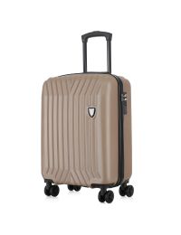 Чемодан маленький Semi Line T5985-3 ABS-пластик 20 дюймов 42 л для ручной клади Шампань