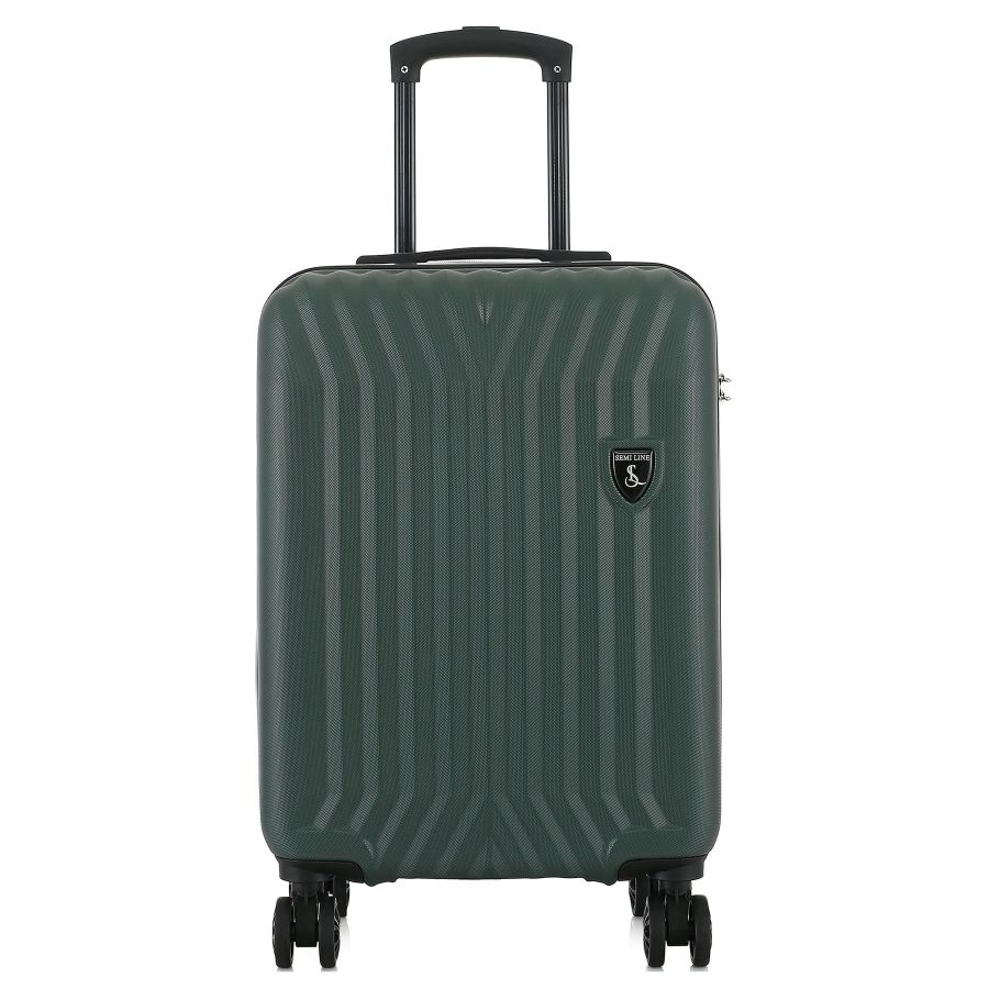 Чемодан маленький Semi Line T5986-3 ABS-пластик 20 дюймов 42 л для ручной клади Зелёный