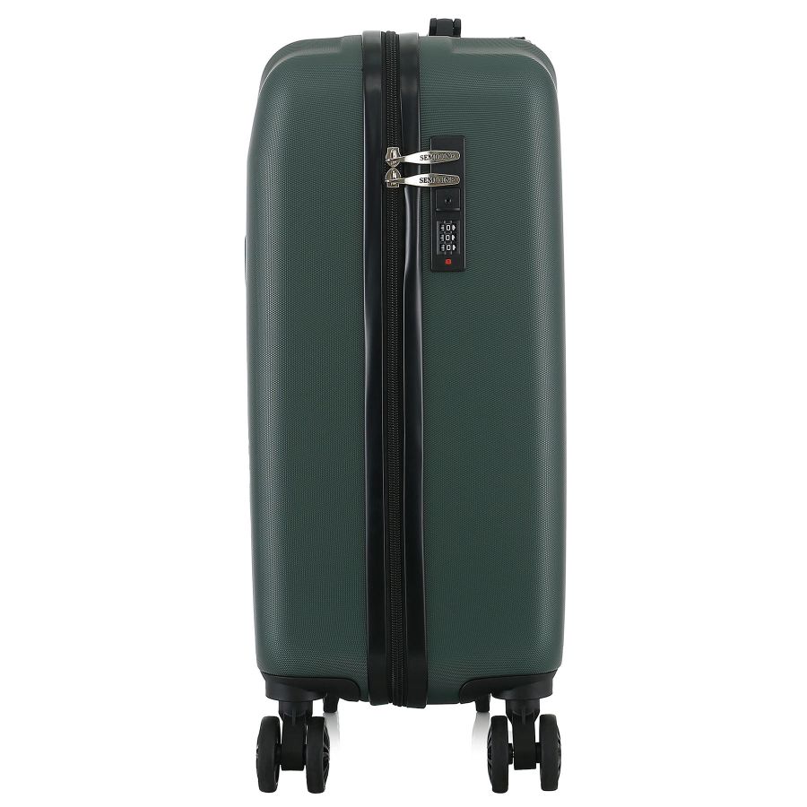 Чемодан маленький Semi Line T5986-3 ABS-пластик 20 дюймов 42 л для ручной клади Зелёный