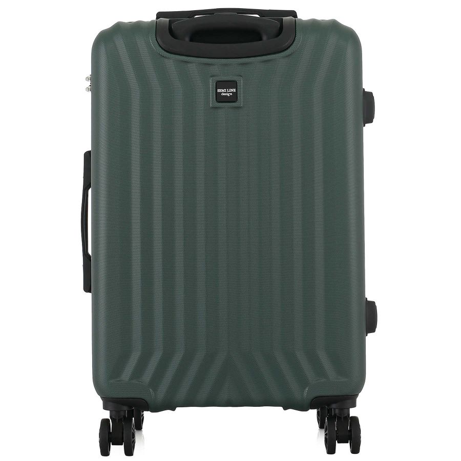 Чемодан средний Semi Line T5986-4 ABS-пластик 24 дюйма 69 л Зелёный