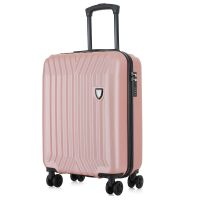 Чемодан маленький Semi Line T5987-3 ABS-пластик 20 дюймов 42 л для ручной клади Розовое золото
