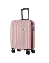 Чемодан маленький Semi Line T5987-3 ABS-пластик 20 дюймов 42 л для ручной клади Розовое золото