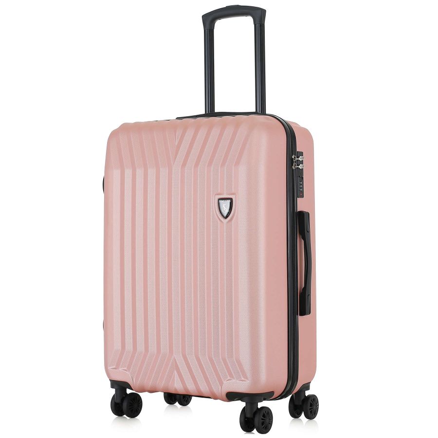 Чемодан средний Semi Line T5987-4 ABS-пластик 24 дюйма 69 л Розовое золото