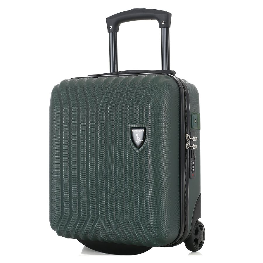 Чемодан миниатюрный Semi Line T5986-2 ABS-пластик 16 дюймов 21 л для ручной клади Зелёный