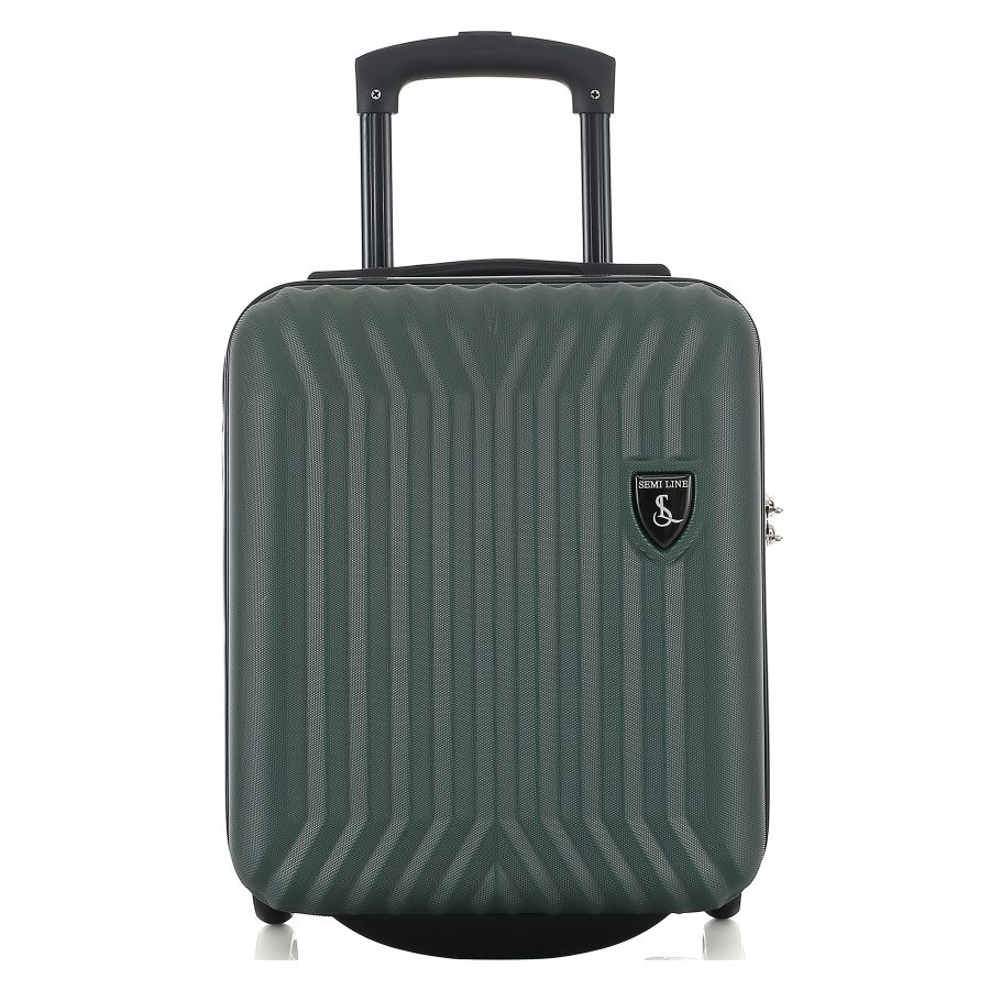 Чемодан миниатюрный Semi Line T5986-2 ABS-пластик 16 дюймов 21 л для ручной клади Зелёный