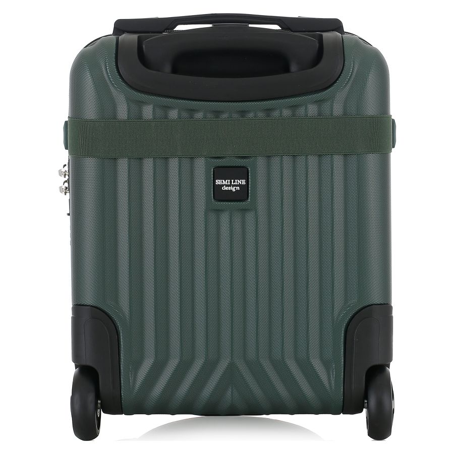 Чемодан миниатюрный Semi Line T5986-2 ABS-пластик 16 дюймов 21 л для ручной клади Зелёный