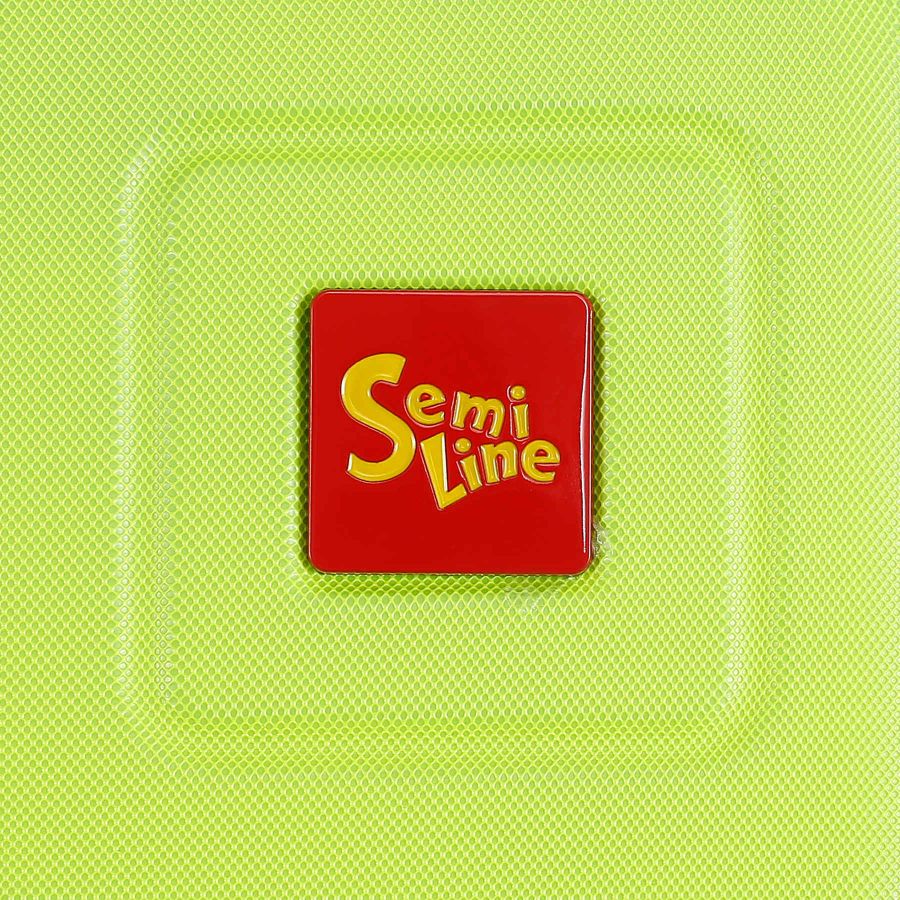 Чемодан маленький Semi Line T5939-1 ABS-пластик 20 дюймов 41 л для ручной клади Lemon