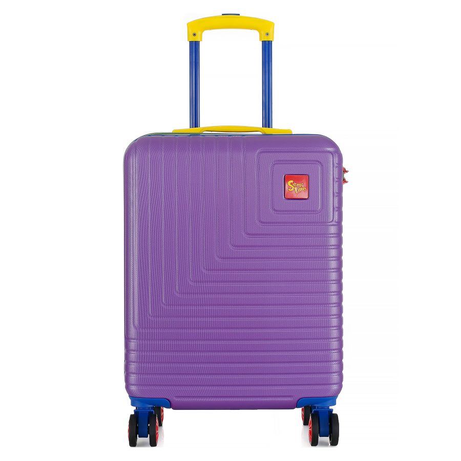 Чемодан маленький Semi Line T5940-1 ABS-пластик 20 дюймов 41 л для ручной клади Фиолетовый