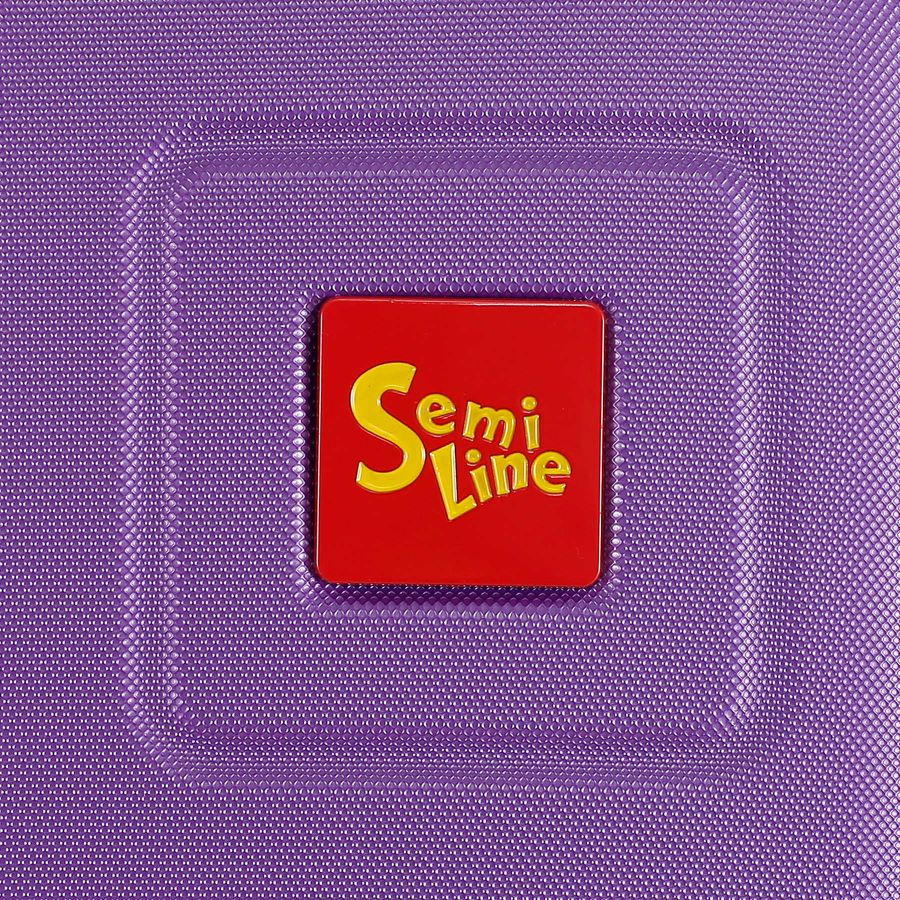 Чемодан маленький Semi Line T5940-1 ABS-пластик 20 дюймов 41 л для ручной клади Фиолетовый