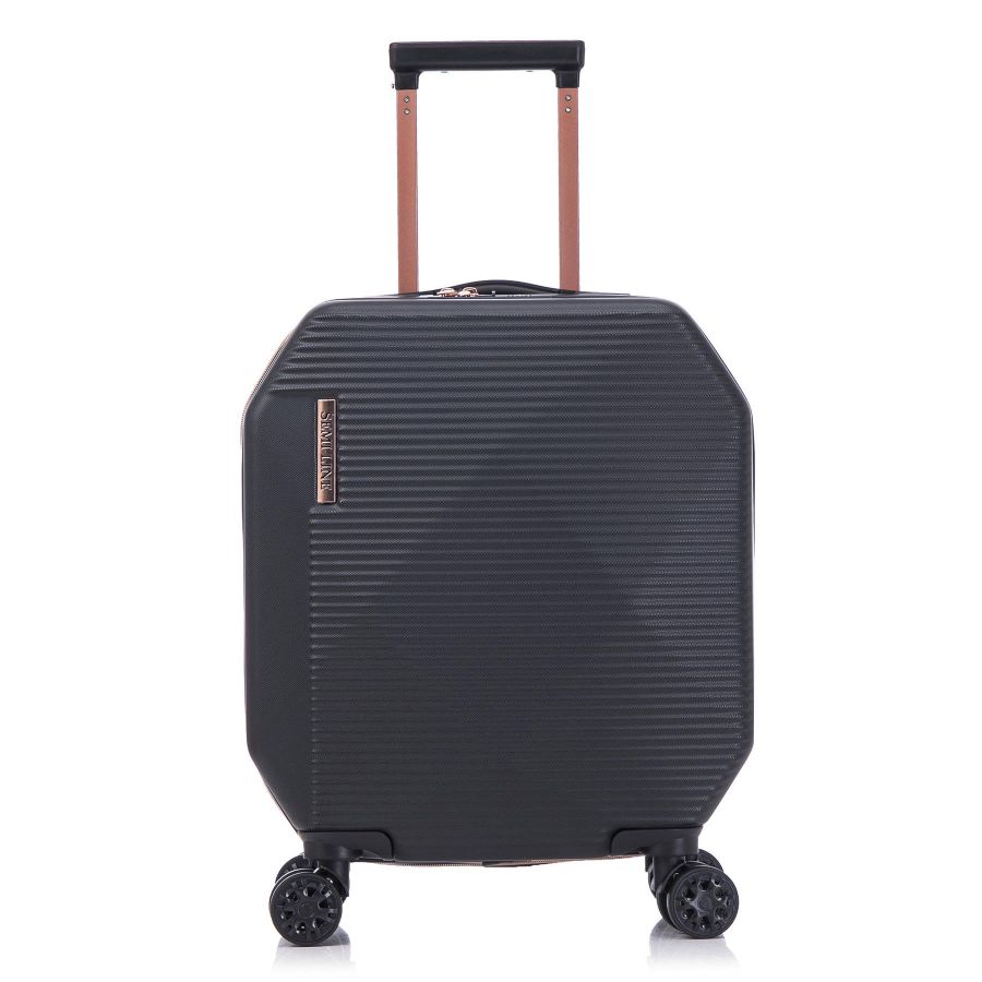 Чемодан маленький Semi Line T5821-3 ABS-пластик 20 дюймов 38 л для ручной клади Чёрный