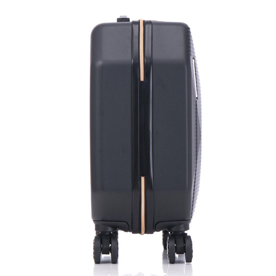 Чемодан маленький Semi Line T5821-3 ABS-пластик 20 дюймов 38 л для ручной клади Чёрный