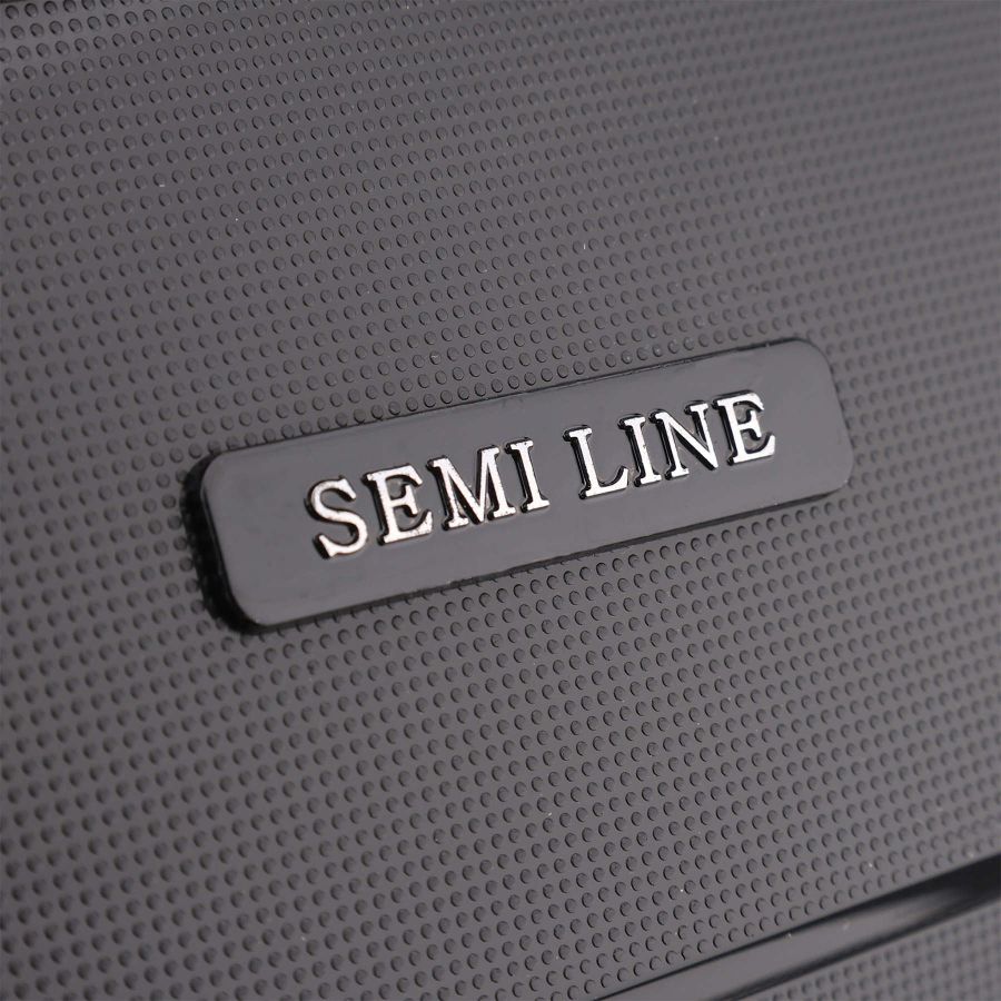 Чемодан маленький Semi Line T5908-2 полипропилен 20 дюймов 37 л для ручной клади Чёрный
