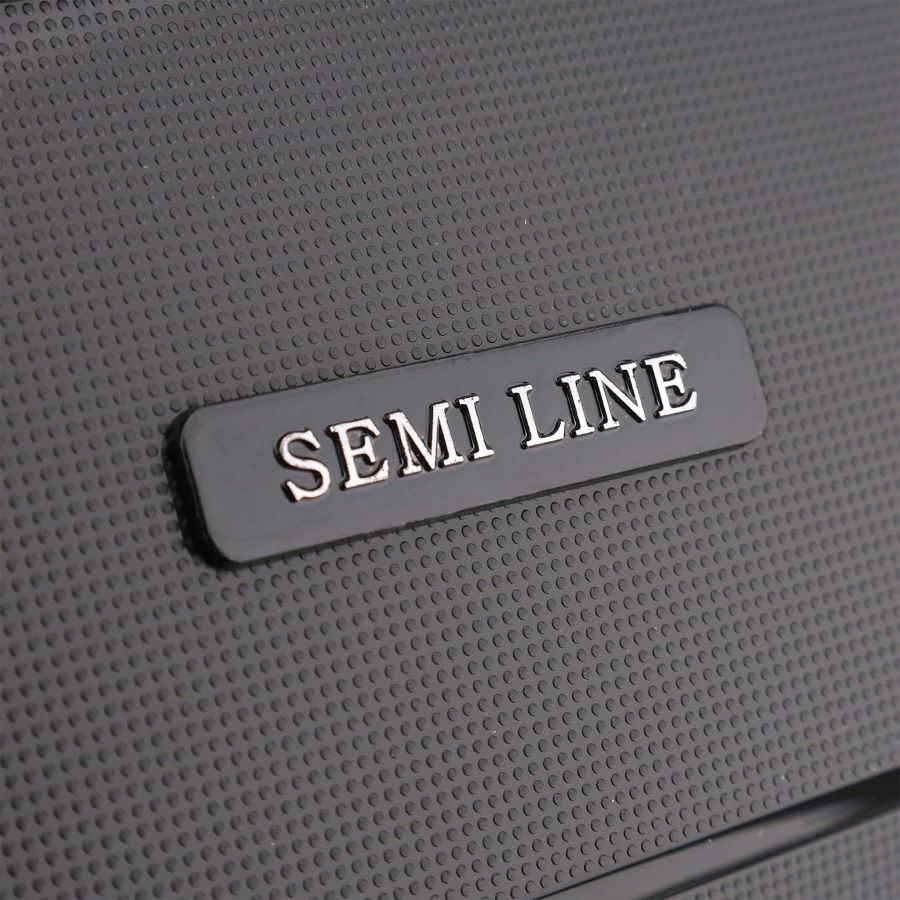 Чемодан средний Semi Line T5908-3 полипропилен 24 дюйма 71 л Черный