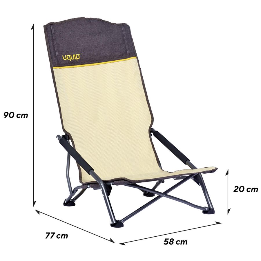 Кресло раскладное Uquip Sandy XL 244043 сталь Ripstop Sand/Grey