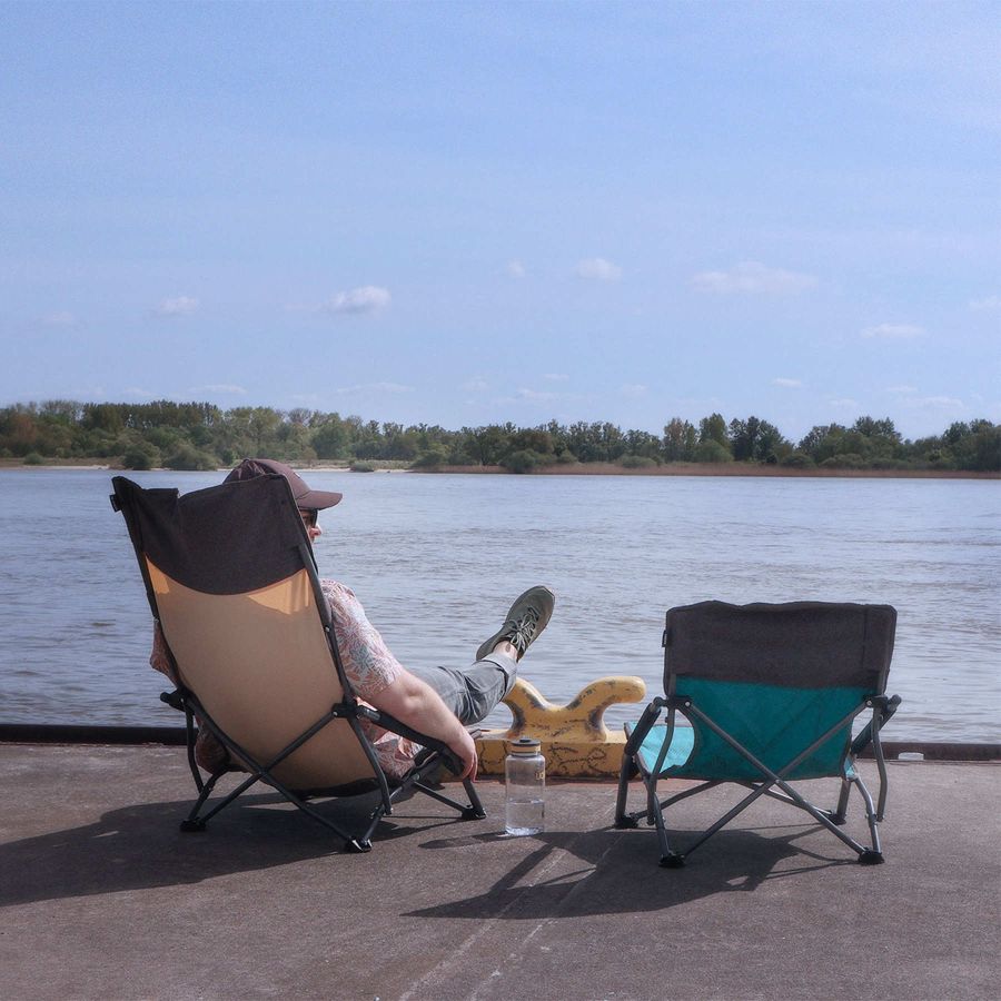 Кресло раскладное Uquip Sandy XL 244043 сталь Ripstop Sand/Grey