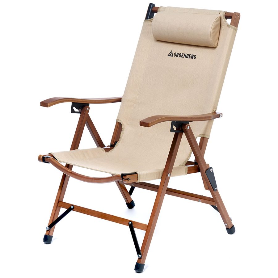 Кресло раскладное Groenberg Skogen Bamboo 264003 бамбук Canvas Bamboo/Beige