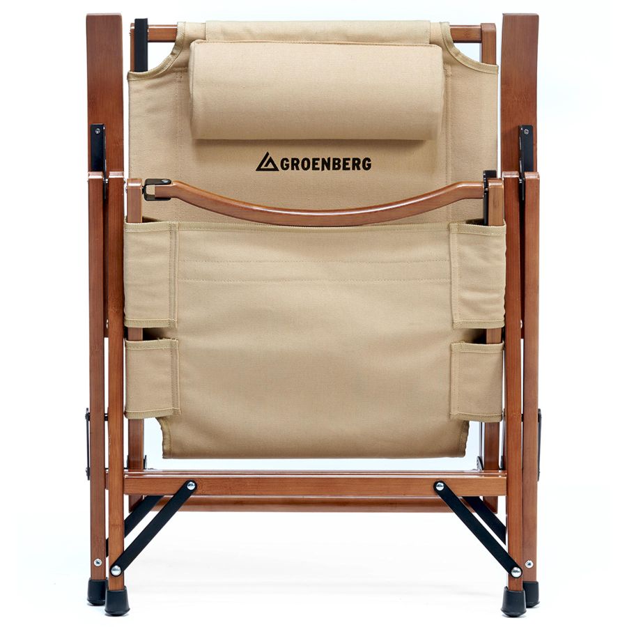 Кресло раскладное Groenberg Skogen Bamboo 264003 бамбук Canvas Bamboo/Beige