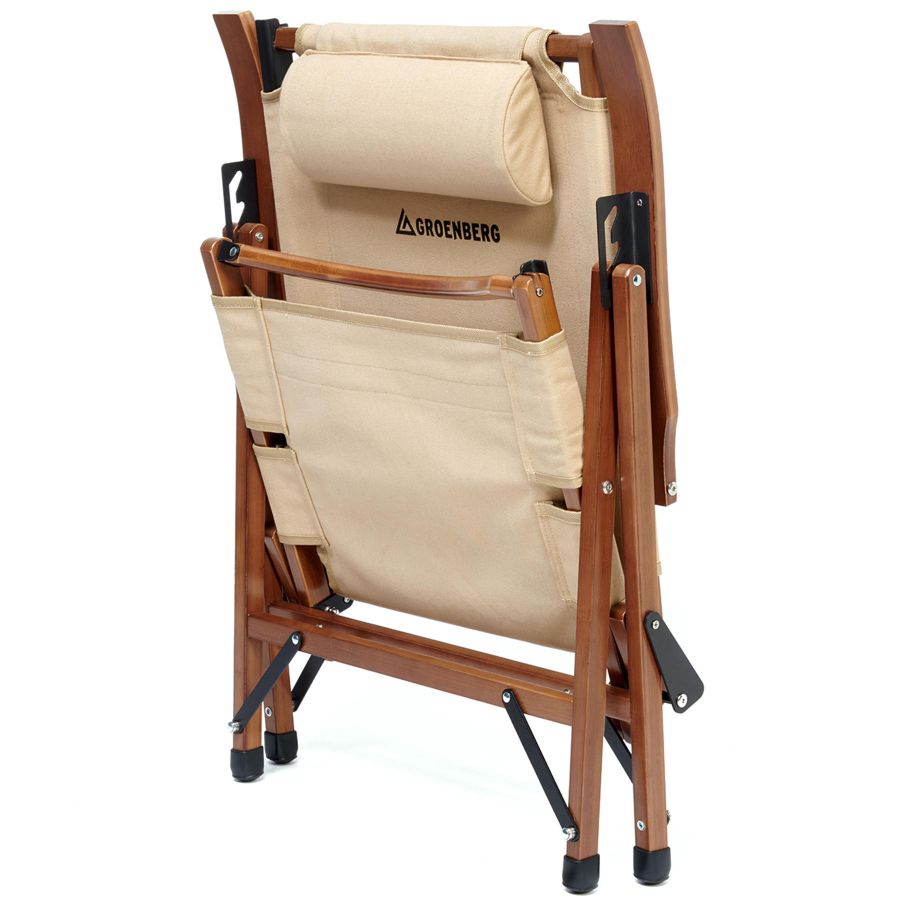 Кресло раскладное Groenberg Skogen Bamboo 264003 бамбук Canvas Bamboo/Beige