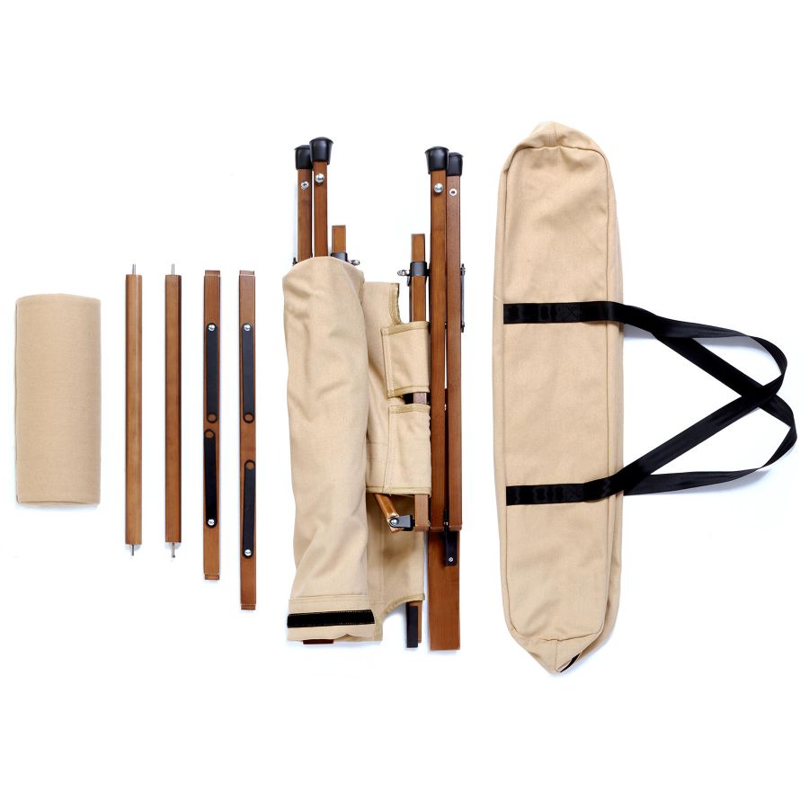Кресло раскладное Groenberg Skogen Bamboo 264003 бамбук Canvas Bamboo/Beige