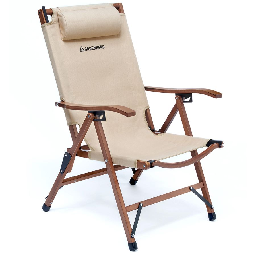 Кресло раскладное Groenberg Skogen Bamboo 264003 бамбук Canvas Bamboo/Beige