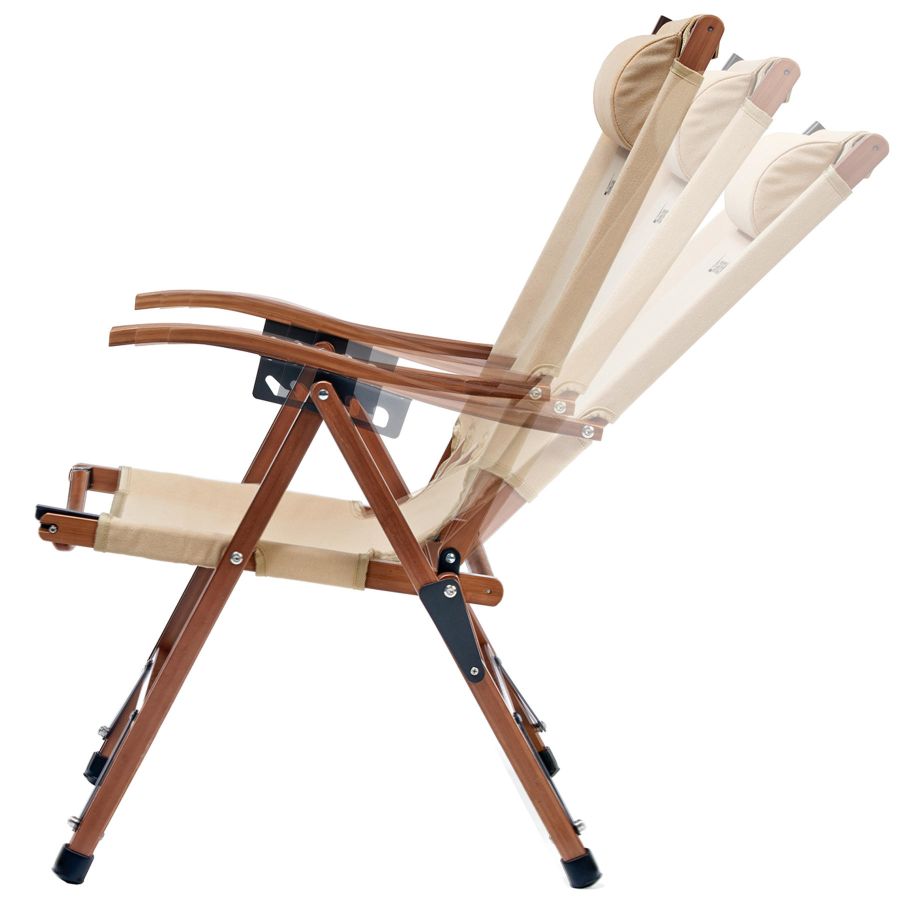 Кресло раскладное Groenberg Skogen Bamboo 264003 бамбук Canvas Bamboo/Beige