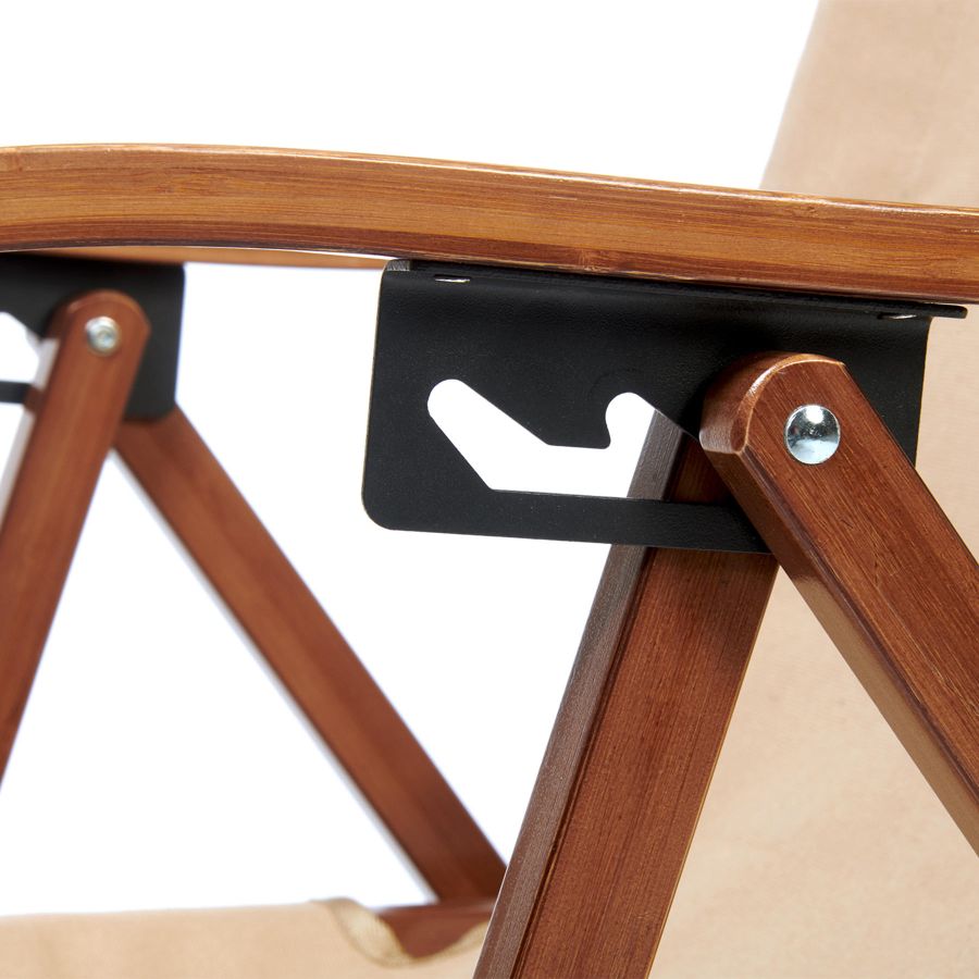 Кресло раскладное Groenberg Skogen Bamboo 264003 бамбук Canvas Bamboo/Beige