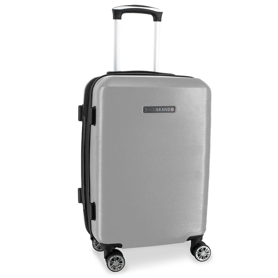Чемодан Swissbrand Cardiff (L) Silver (SWB_LHCAR802L) Discounted
