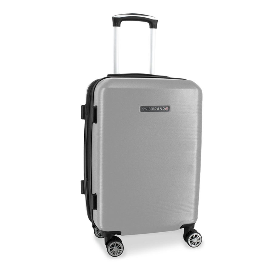 Чемодан Swissbrand Cardiff (M) Silver (SWB_LHCAR802M) Discounted