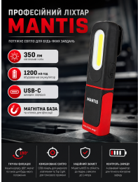 Фонарь профессиональный Falcon Eye Mantis 350 Lm Magnetic Rechargeable Type-C FWL0019 Черный