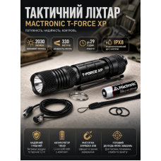 Фонарь тактический подствольный Mactronic T-Force XP THH0211 2030 Lm 124x25.4x23 мм Черный