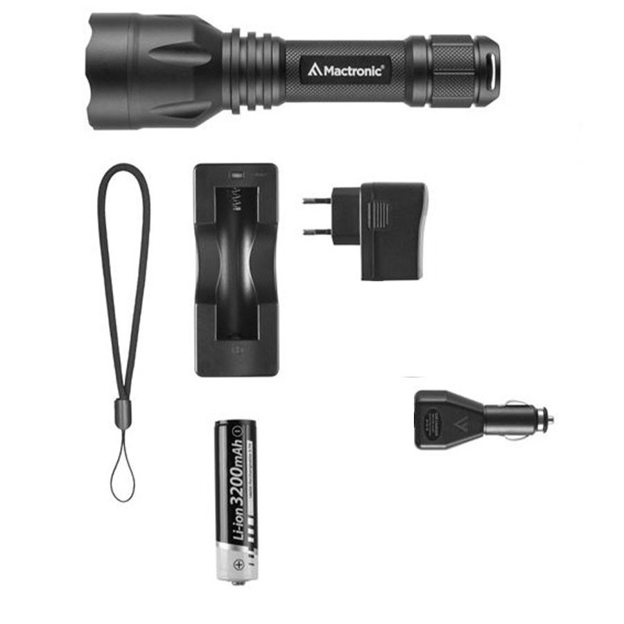 Фонарь тактический Mactronic Black Eye 1550 THH0047 Type-C 1550 Lm 160x36.5x36.5 мм Черный
