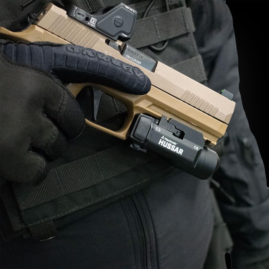 Фонарь тактический подствольный Mactronic Hussar THG0010 1050 Lm 90x38x36 мм Черный