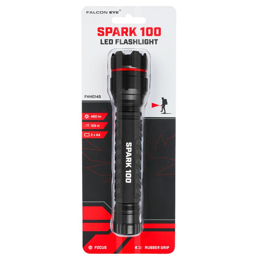 Фонарь тактический Falcon Eye Spark 100 Focus 480 Lm алюминий Black