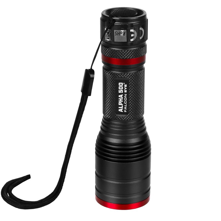 Фонарь тактический Falcon Eye Alpha 500 Focus 500 Lm алюминий Black