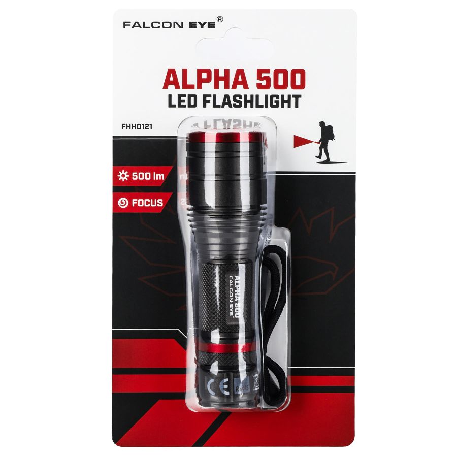Фонарь тактический Falcon Eye Alpha 500 Focus 500 Lm алюминий Black